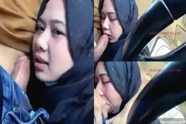 Jilbab Cantik Viral Nyepong Kontol di Mobil
