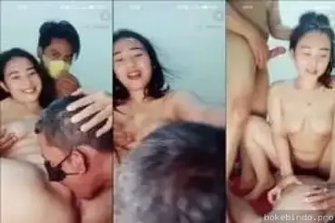 Threesome Brutal Bareng Cewek Tubuh Mantap Live Streaming Becek